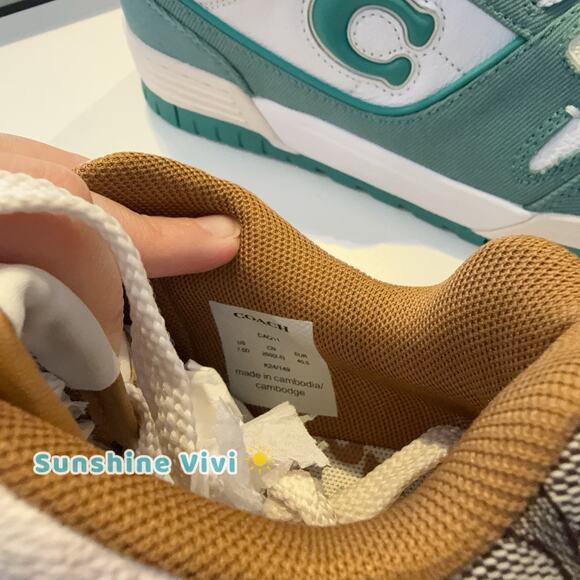 NWT Coach Men's Soho Sneaker In Mixed Signature CAQ11 us 7.5 - Picture 6 of 6